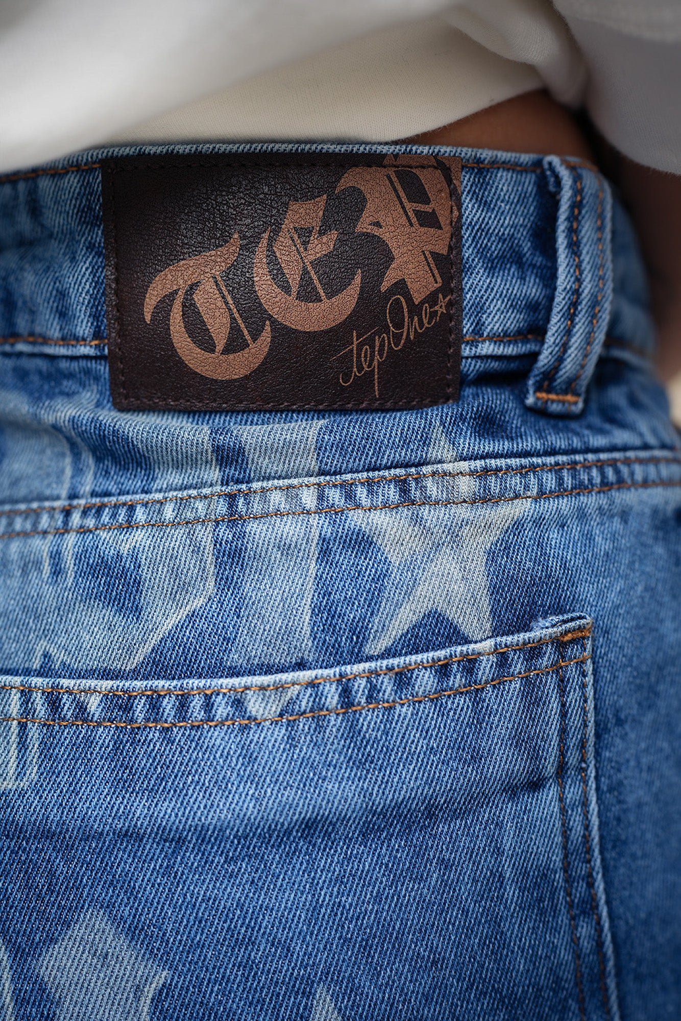 Denim Blue Tep1one Logo