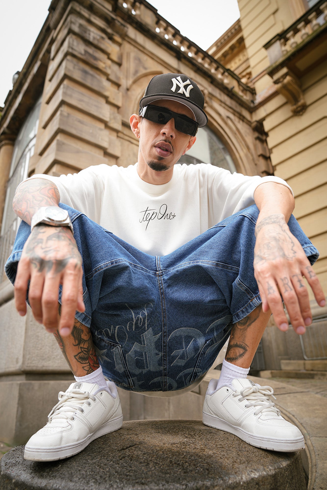 Denim Blue Tep1one Logo